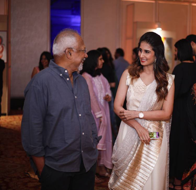 Filmmaker Mani Ratnam and Music Director A.R. Rahman visit Actress Shamlee’s solo art show “SHE” 