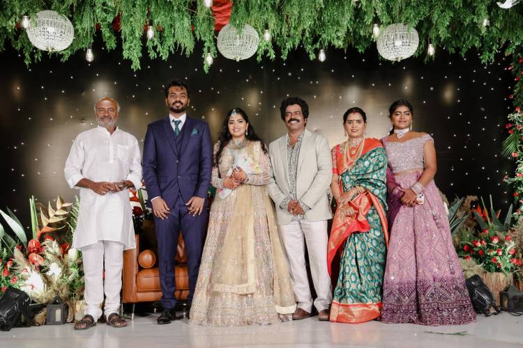 தயாரிப்பாளர் ஐபி கார்த்திகேயனின் மூத்த மகள் டாக்டர் கருணா கார்த்திகேயனின் திருமண வரவேற்பு நிகழ்ச்சியில் பிரபலங்கள் குவிந்தனர்