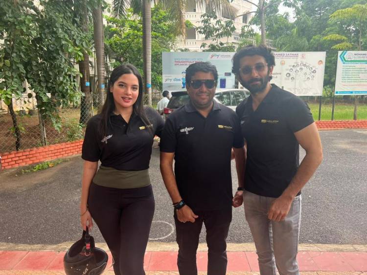 மில்லியன் ஸ்டுடியோ MS மன்சூர் வழங்கும் A குகன் சென்னியப்பன் இயக்கத்தில் சத்யராஜ் நடிக்கும் ’வெப்பன்’ படம் சார்பாக #WearHelmetRally நிகழ்ச்சி நடத்தப்பட்டது!