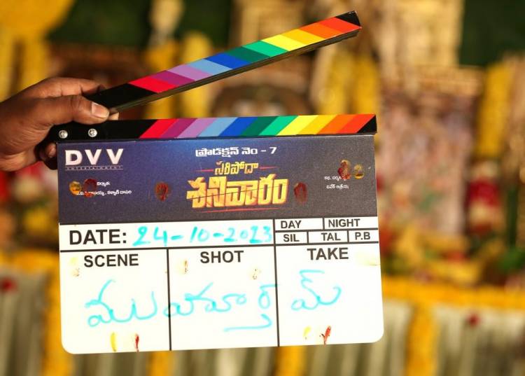 Natural Star Nani, Vivek Athreya, DVV Entertainment Pan India Film Suryavin Sanikizhamai Launched Grandly