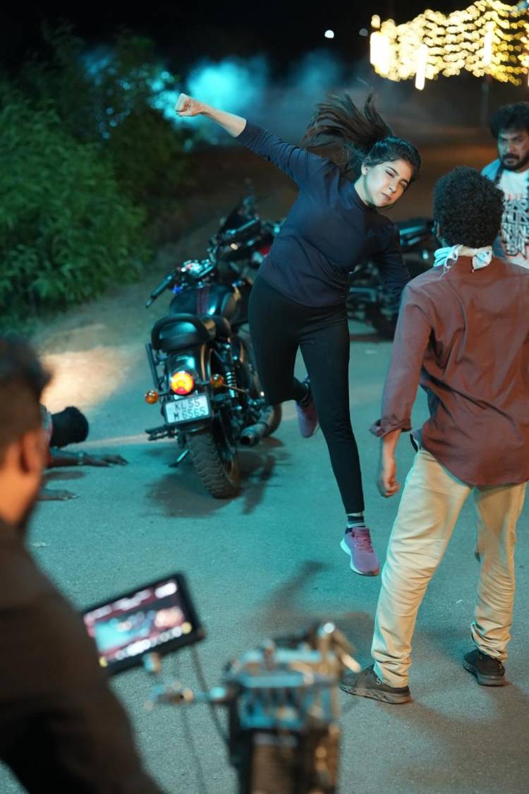 Actor Sakshi Agarwal suffers to injury during an action sequence for her Malayalam film