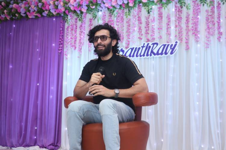 நடிகர் வசந்த் ரவி பத்திரிக்கையாளர்கள் சந்திப்பு!