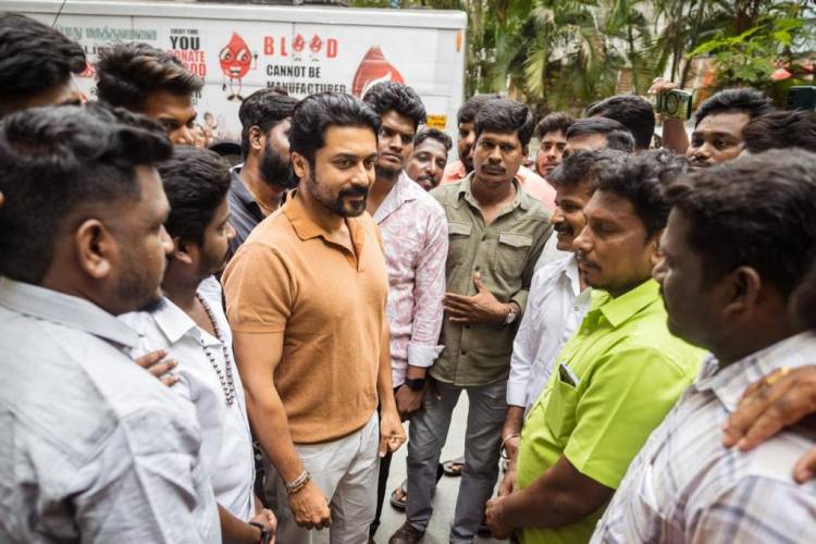 பிறந்த நாளை முன்னிட்டு இரத்த தானம் செய்த நடிகர் சூர்யா!!