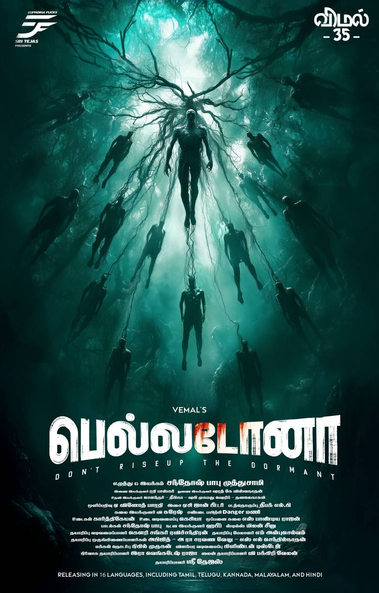 யூபோரியா பிலிக்ஸ் பிரம்மாண்ட தயாரிப்பில் சந்தோஷ் பாபு முத்துசாமி இயக்கத்தில் விமலின் 35வது திரைப்படம் 'பெல்லடோனா' சூப்பர் நேச்சர் ஹாரர் படமாக 16 மொழிகளில் உருவாகிறது