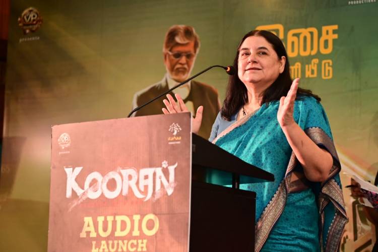 'கூரன் 'திரைப்படத்திற்கு அரசு வரிவிலக்கு வழங்க வேண்டும்: மேனகா காந்தி வேண்டுகோள்!