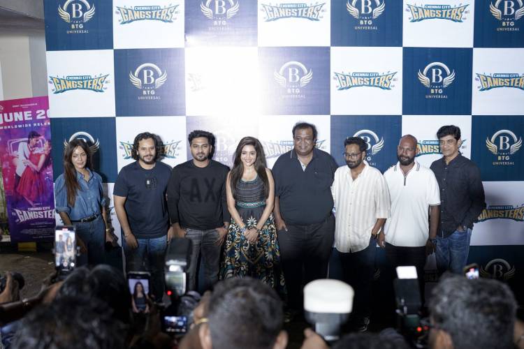 Team Chennai City Gangsters meets the Press ahead of release, promising a solid entertainer on June 20th, 2025