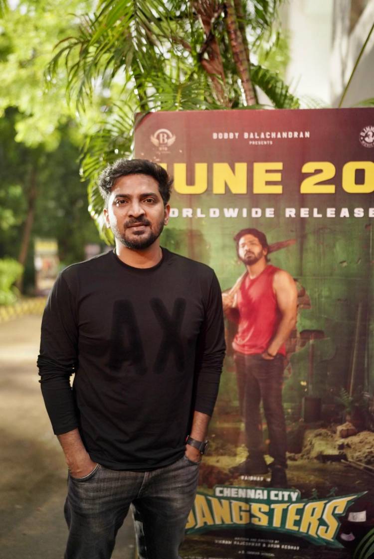 Team Chennai City Gangsters meets the Press ahead of release, promising a solid entertainer on June 20th, 2025