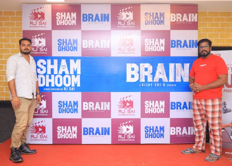 Canada-based Tamil celebrity RJ Sai to produce 2 Tamil films simultaneously; RJ Sai announces two films - 'Brain' directed by Vijay Sri G and 'Sham Dhoom' directed by Navin Kumar
