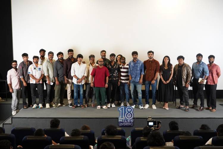 Celebrities Galore For Ashok Selvan-Mirnaa Starrer 18 Miles Prologue Premiere Show