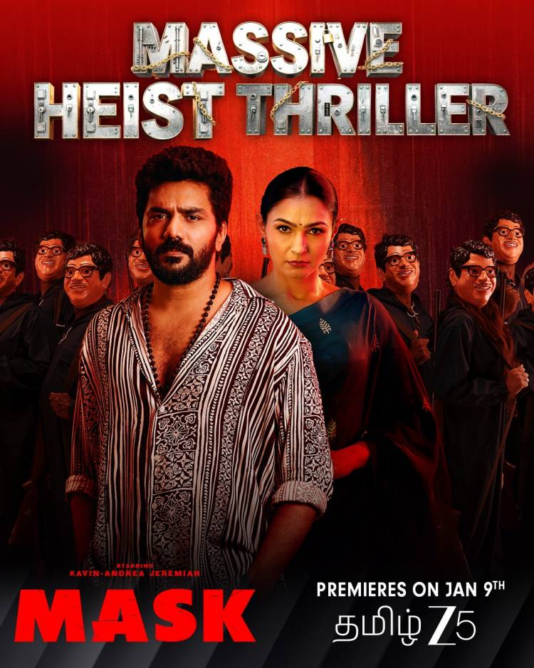 கவின் – ஆண்ட்ரியா ஜெரெமையா நடித்த ‘மாஸ்க்’ திரைப்படம், ஜனவரி 9 முதல் ZEE5-ல் ஸ்ட்ரீமிங் ஆகிறது !!
