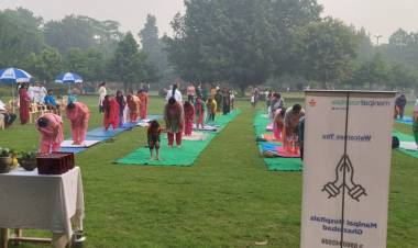 Manipal Hospitals, Ghaziabad organizes a yoga session on International Yoga Day