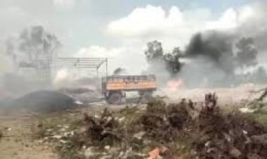 சங்கரன்கோவில் அடுத்த மைப்பாறை பகுதியில் உள்ள பட்டாசு ஆலையில் வெடிவிபத்து: பட்டாசு ஆலையை சுற்றி பயிரிடப்பட்டுள்ள பயிர்களும் தீயில் எரிந்தன