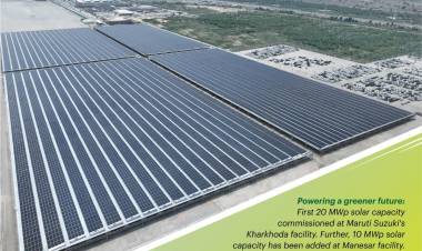 Maruti Suzuki expands solar capacity by 30MWp with new projects at Kharkhoda and Manesar 