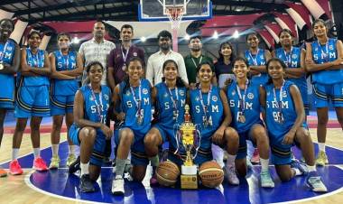 SRM IST Basketball Women Team Won Silver Medal in the South Zone Inter University Basketball (W) Tournament