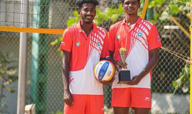 Our SRMIST Men’s Beach Volleyball players has been selected to represent Tamil Nadu in the 23rd Senior National Beach Volleyball Men Championship