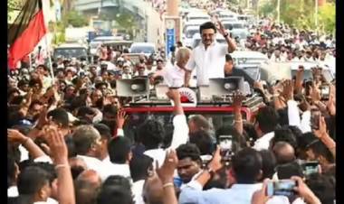 Enthusiastic Welcome for Stalin in Kolathur