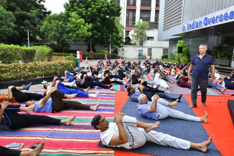Indian Overseas Bank celebrates International Yoga Day