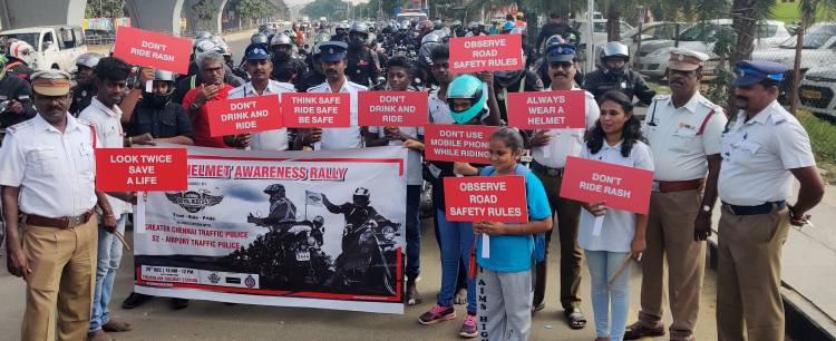 Helmet Awareness Rally in Chennai