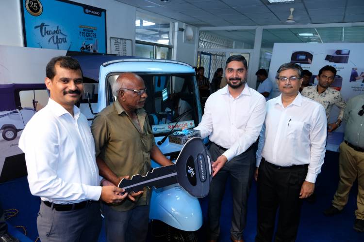 Piaggio launches Ape’ E- City in Vijayawada