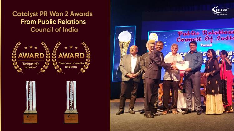 Catalyst PR bags Two All India Awards at PRCI’s 14th Global Communication Conclave