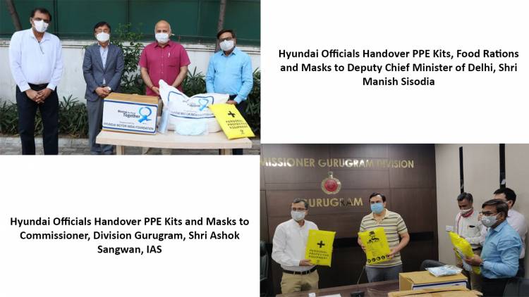 Hyundai Motor India Distributes PPE Kits, Masks, Sanitizers and Dry Rations worth more than Rs 9 Crore