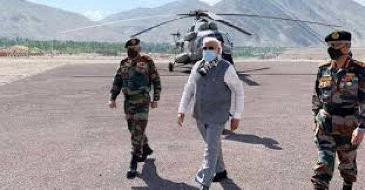 PM reaches Ladakh on surprise visit, interacts with troops