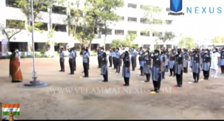 72nd REPUBLIC DAY CELEBRATED AT VELAMMAL