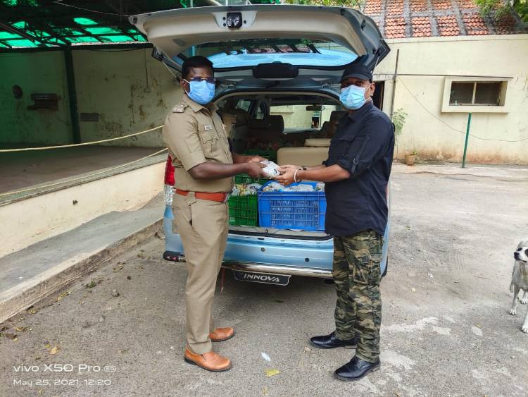 DCP Mount  Lion Dr. K Prabakar inagurated our additional service - daily food for 108 ambulance drivers.