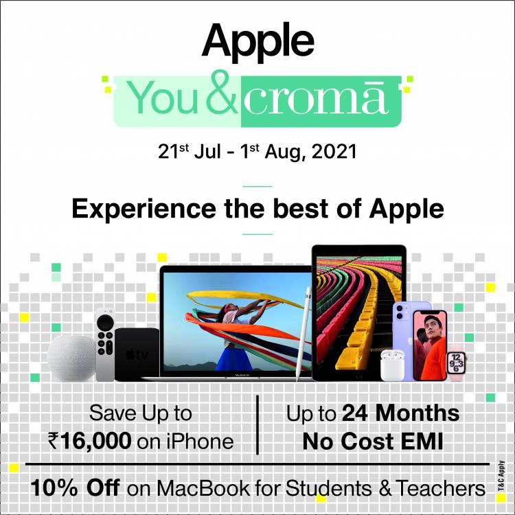 Experience the best of Apple at Croma with #AppleYou&Croma