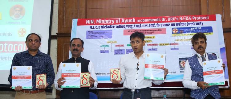 NIN, Ministry of AYUSH recommends Dr Biswaroop Roy Chowdhury’s N.I.C.E protocol for mild to severe COVID-19 patients