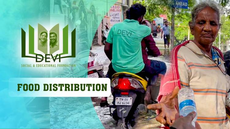 Our Devi Foundation volunteers distributed food packages to the poor and needy around the flood affected areas. 