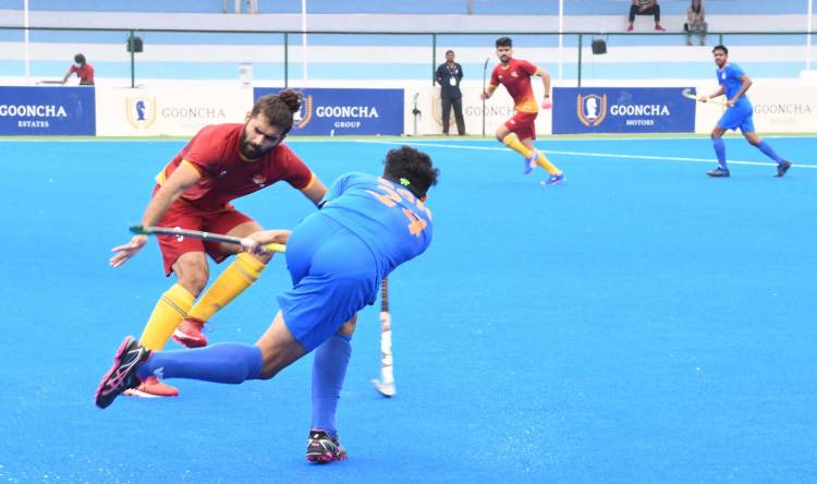 Home team SCR tastes its first loss at the hands of title holder PNB at the 'Gooncha 57th Nehru Senior Hockey Tournament’!