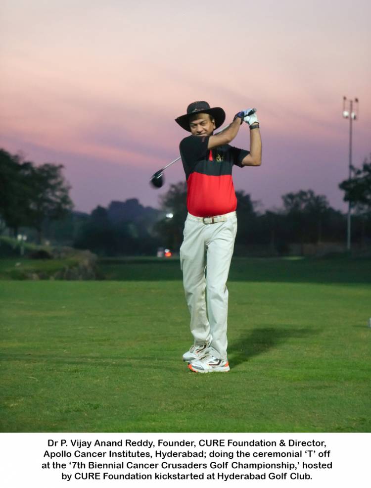 The ‘7th Biennial Cancer Crusaders Golf Championship,’ hosted by CURE Foundation kickstarted at Hyderabad Golf Club!