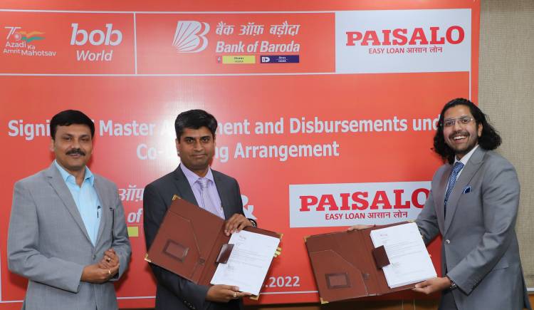 Bank of Baroda and PAISALO enter into Co-Lending Agreement to provide  MSMEs and Women Entrepreneurs with Small Ticket Income Generation Loans