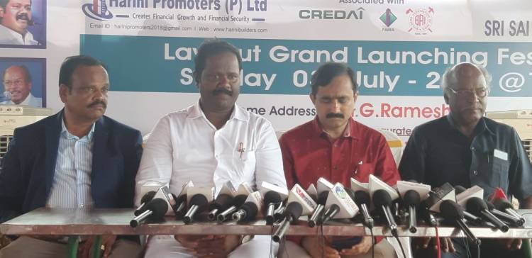 சென்னையை அடுத்த படப்பை - பனப்பாக்கத்தில் ஹரிணி பில்டர்ஸ் நிறுவனத்தின் சார்பில் வீட்டுமனை பிரிவு விற்பனை துவக்கம்
