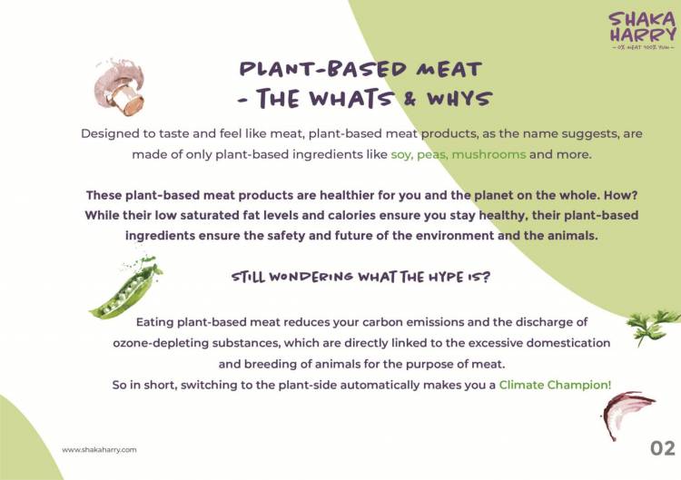 Shaka Harry, best performing plant-based meat brand raises seed funding of US$ 2 Million led by Better Bite Ventures, Blue Horizon and Panthera Peak