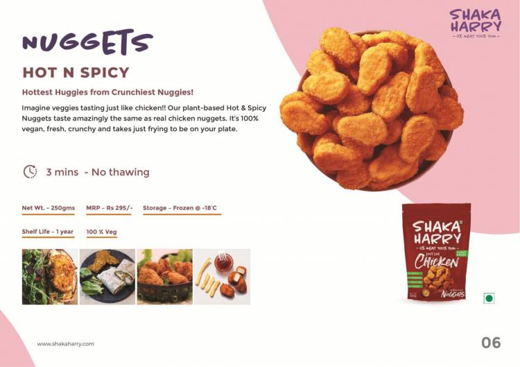 Shaka Harry, best performing plant-based meat brand raises seed funding of US$ 2 Million led by Better Bite Ventures, Blue Horizon and Panthera Peak