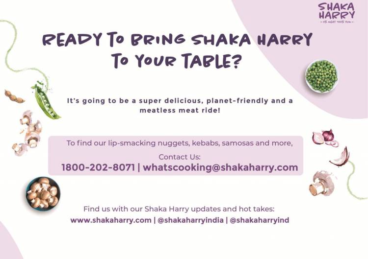 Shaka Harry, best performing plant-based meat brand raises seed funding of US$ 2 Million led by Better Bite Ventures, Blue Horizon and Panthera Peak