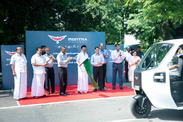 Tamil Nadu Chief Minister Flags off ‘Montra Electric 3W Auto’