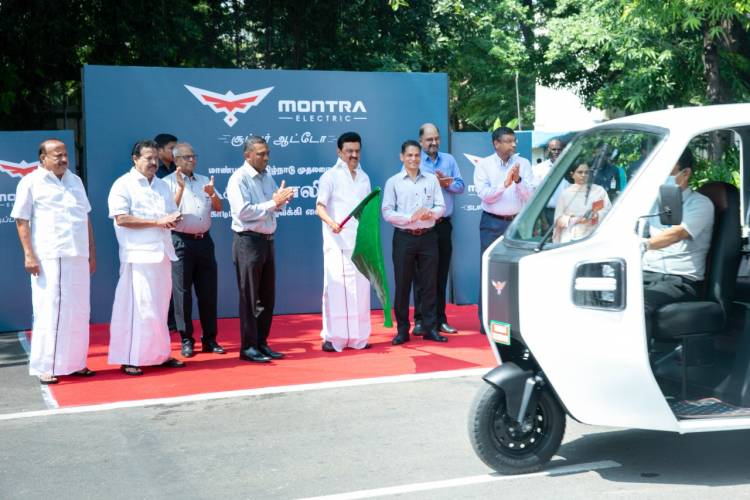 Tamil Nadu Chief Minister Flags off ‘Montra Electric 3W Auto’