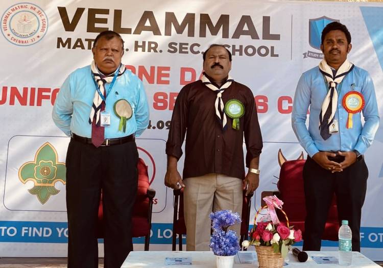 ONE DAY UNIFORMED SERVICES CAMP HELD AT VELAMMAL
