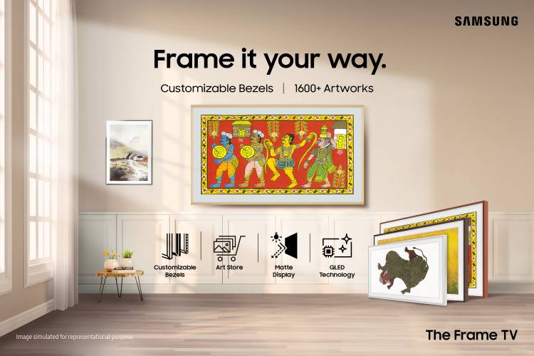 Bring Home a Real-Life Art Gallery Experience With Samsung’s Latest ‘The Frame’ TV; Frame It Your Way With Customisable Bezels