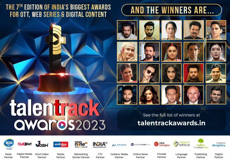 Salman Khan, Shahid Kapoor, Sonakshi Sinha, Manoj Bajpayee and other Stars Bag Top Honors at the 7th Annual Talentrack Awards