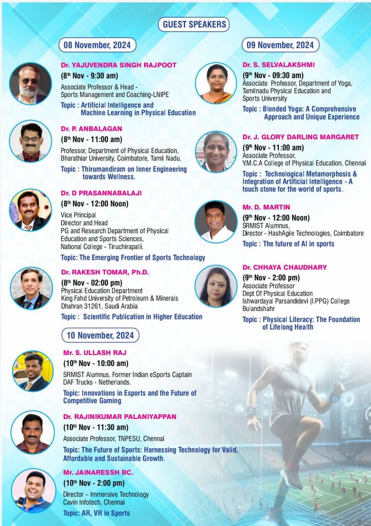 2nd International Conference on “INNOVATIONS IN PHYSICAL EDUCATION, SPORTS and YOGIC SCIENCES WITH LEADING EDGE TECHNOLOGIES”