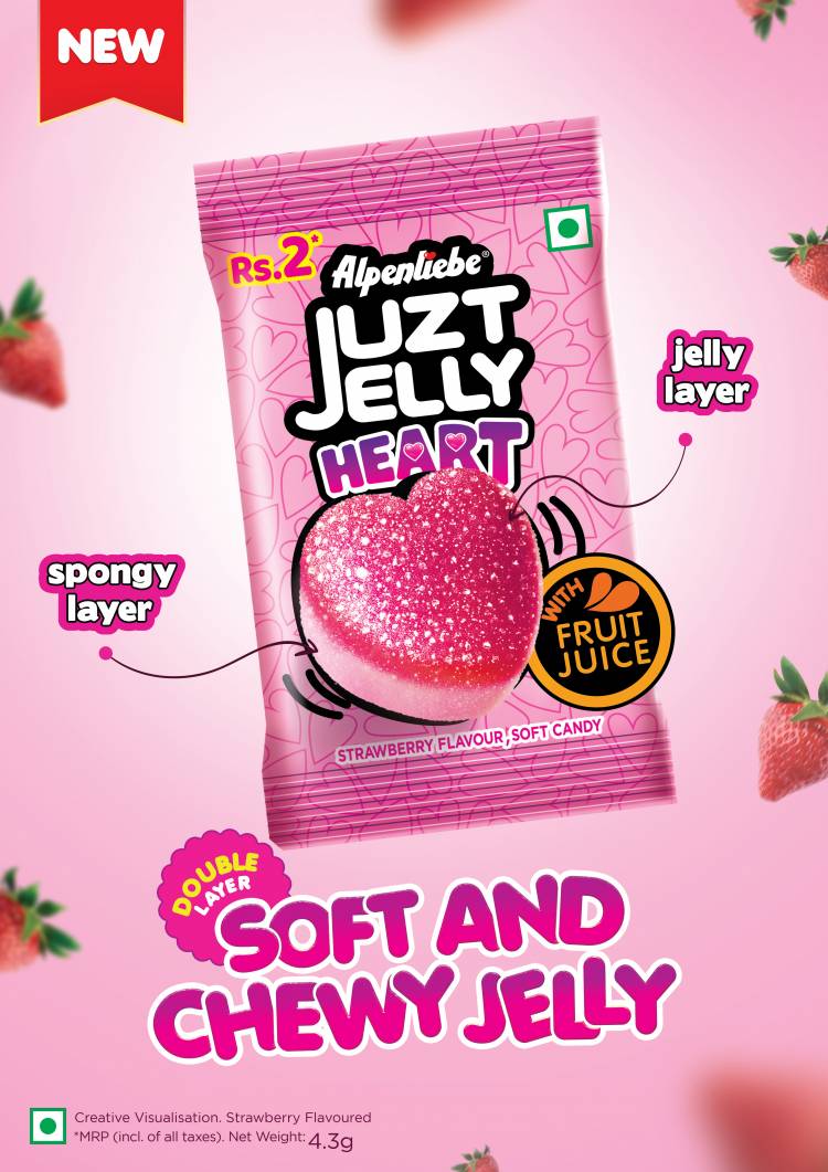 ALPENLIEBE JUZT JELLY INTRODUCES INDIA’S FIRST DUAL-LAYER JELLY IN A HEART-SHAPE