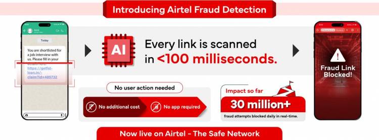 Airtel Cracks Down on Online fraud in Delhi-NCR: Shields 3.5 Million Users in Real Time