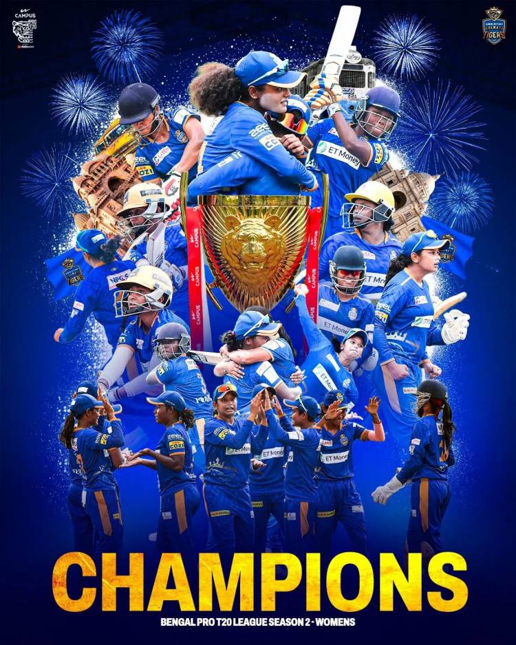 Lux Shyam Kolkata Tigers Clinch Second Consecutive   Title in Bengal Women’s Pro T20 League 2025