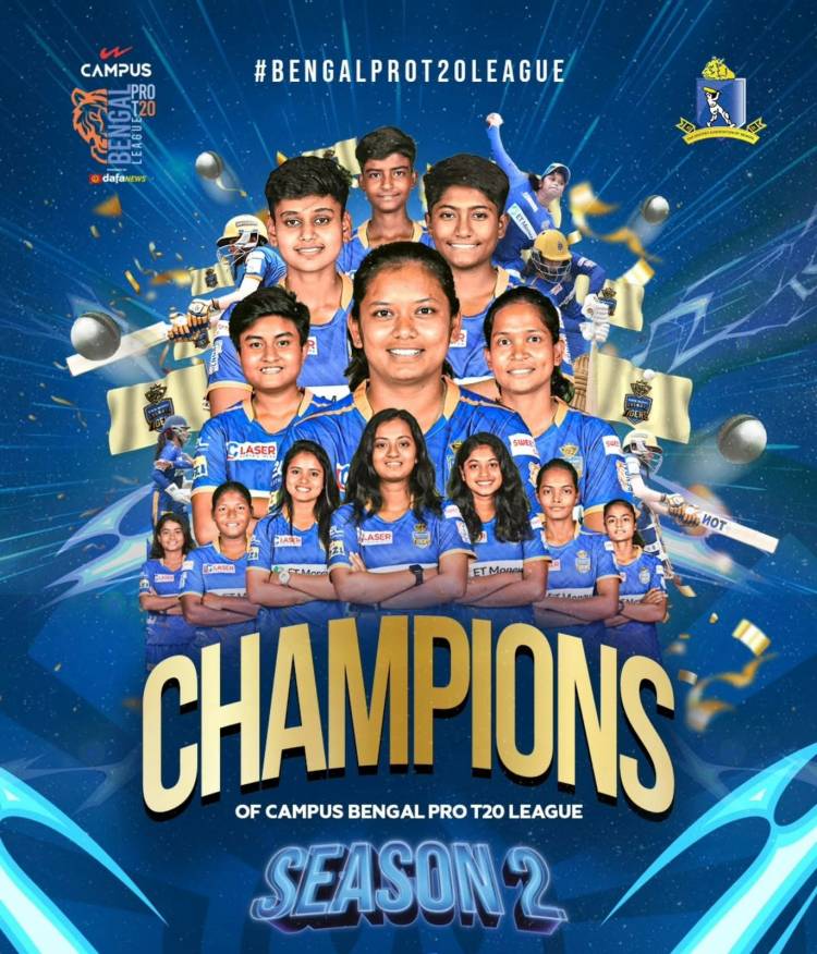 Lux Shyam Kolkata Tigers Clinch Second Consecutive   Title in Bengal Women’s Pro T20 League 2025