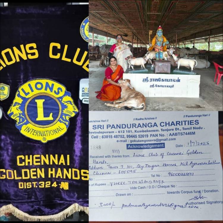 Lions Club of Chennai Golden Hands