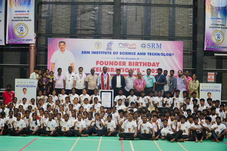 SRMIST Creates Nova World Record in 25-Hour Surya & Chandra Namaskar Marathon, Anti-Drug Campaign